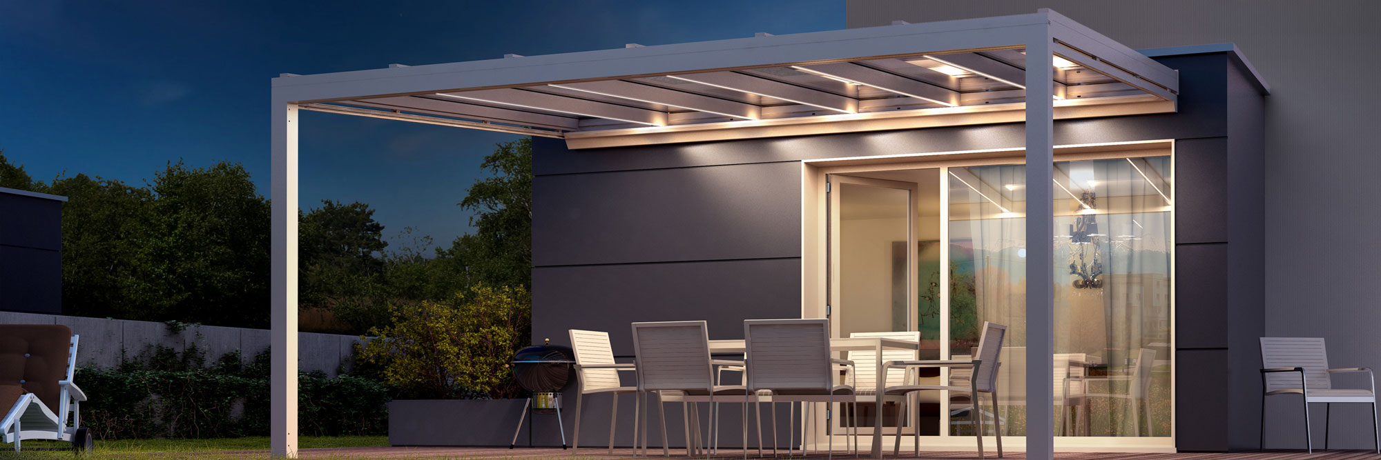 Slider Glasdach-System Nyon bei BOLLIGERstoren